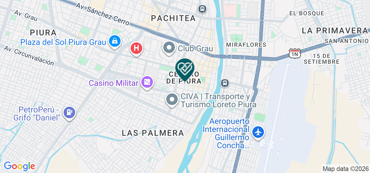 Mapa de Centro Odontologico Pediatrico Denti Kids E.I.R.L.
