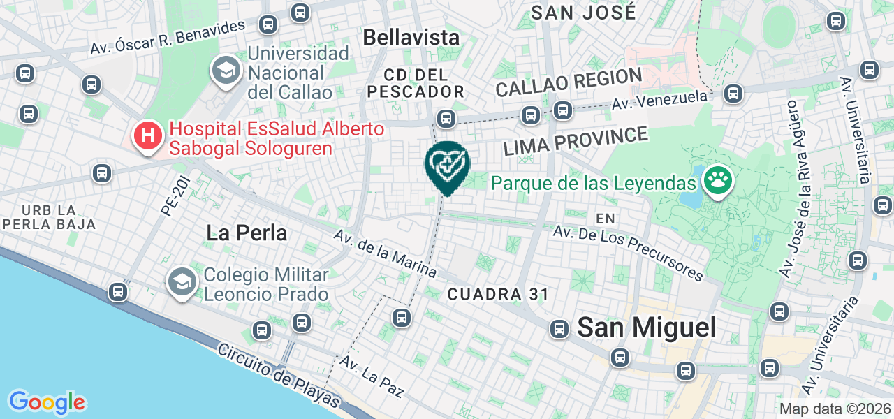Mapa de Consultorio los Precursores