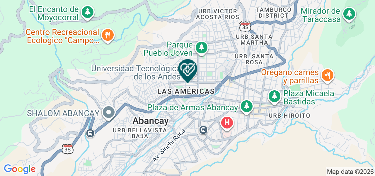 Mapa de Consultorio Dental Señor de Huanca