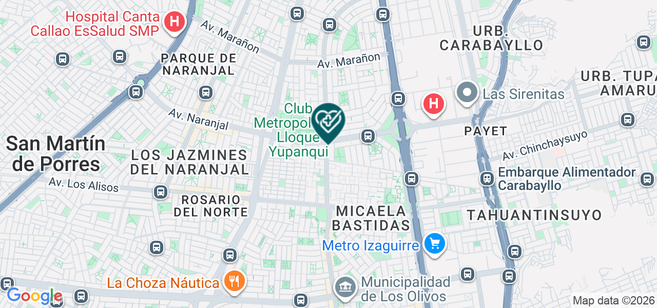 Mapa de Consultorio Obstetrico "nueva Vida