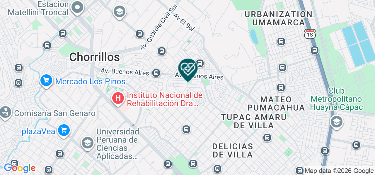 Mapa de Consultorio Dental Anident