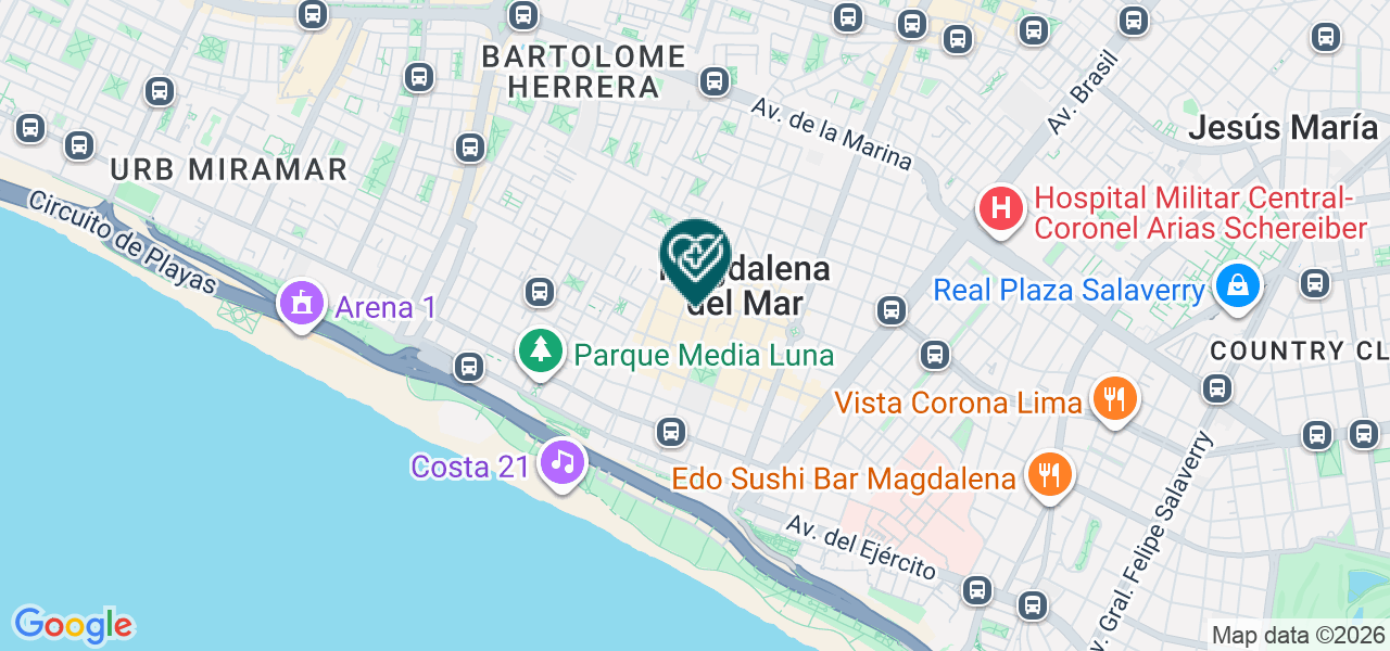 Mapa de Centro de Ortodoncia y Rehabilitacion Oral Andamayo