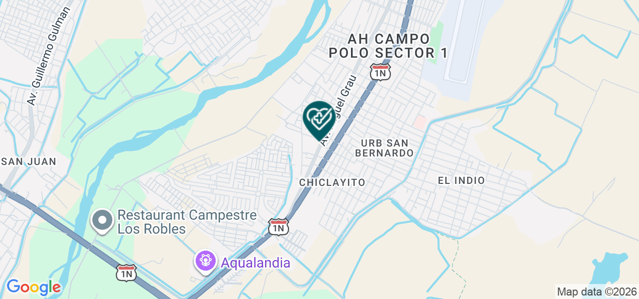 Mapa de Centro Medico Especializado Madre del Perpetuo Socorro