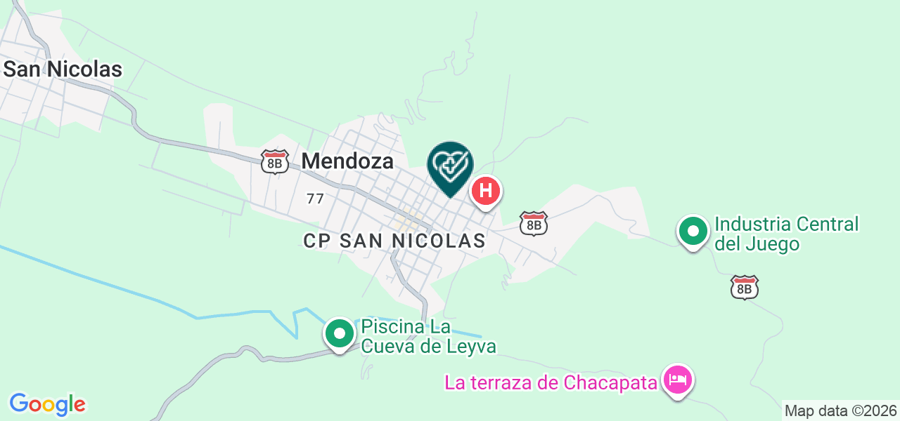 Mapa de Sagrado Corazon de Jesus