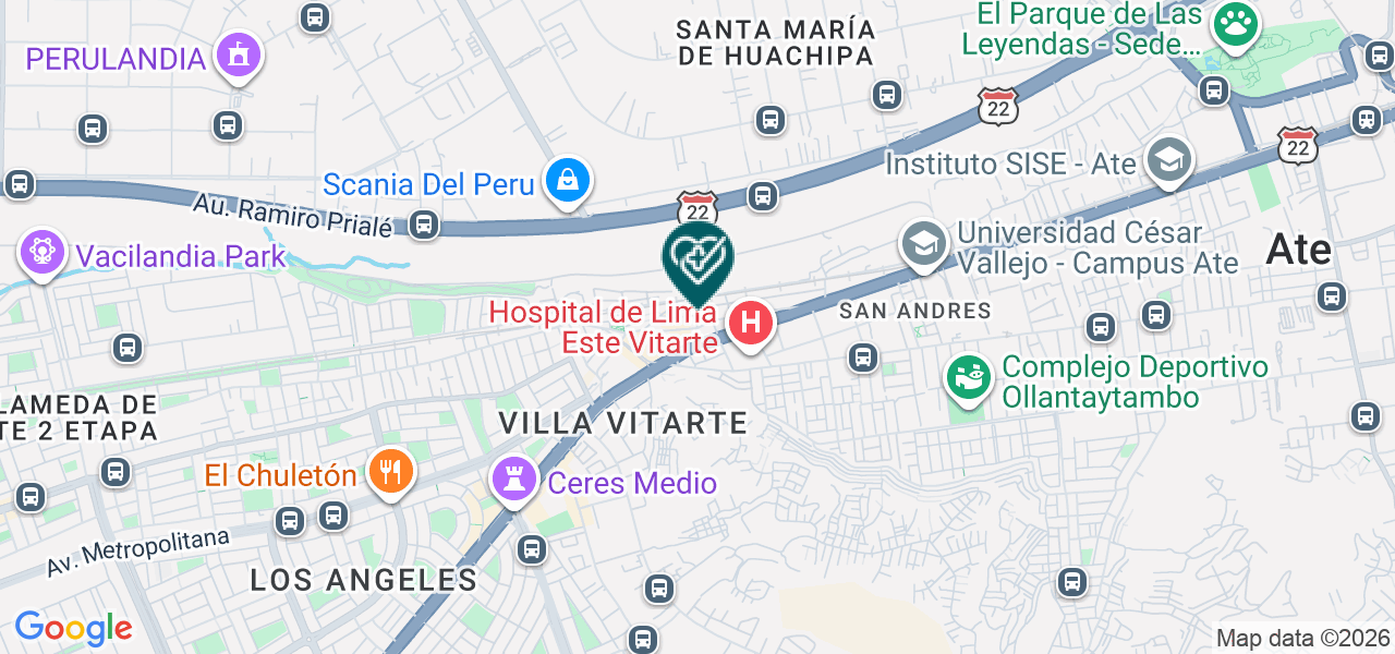 Mapa de Dent - Center