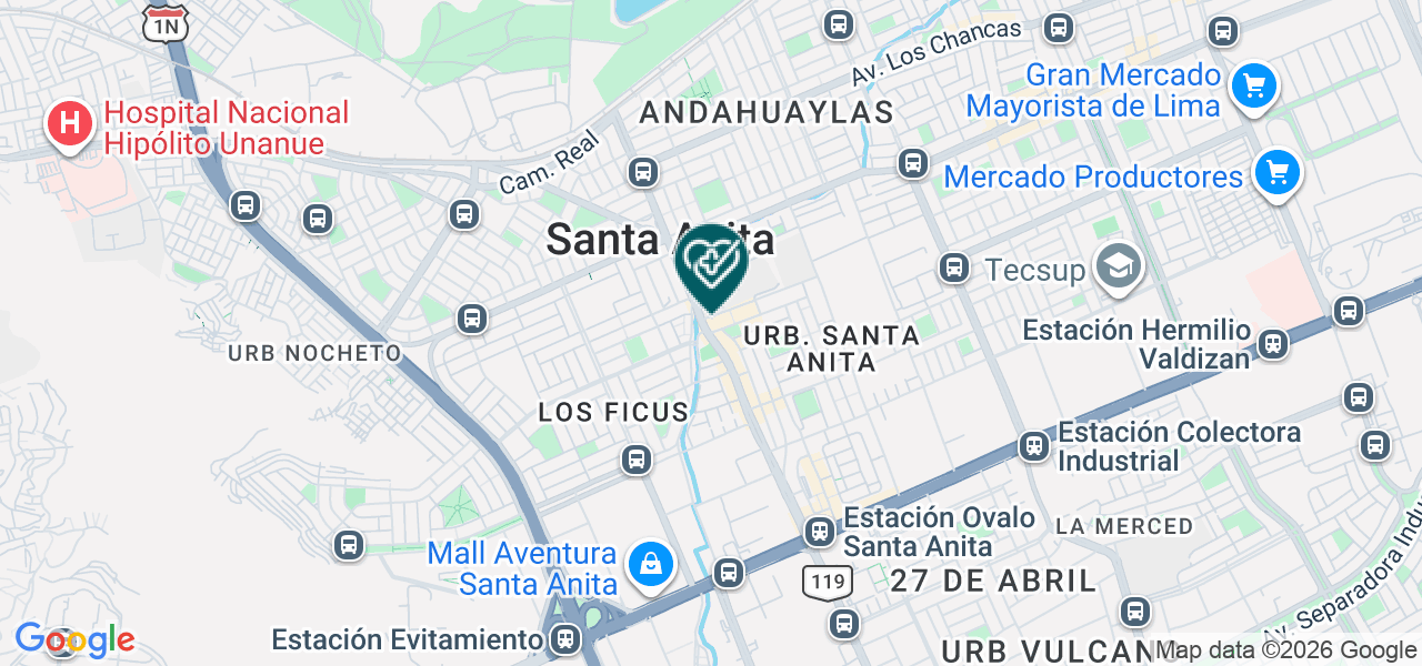 Mapa de Policlinico Tu Salud