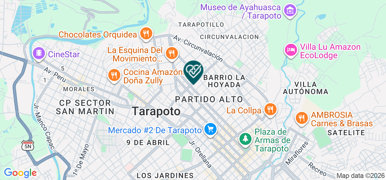 Mapa de Clinica Virgen de las Mercedes
