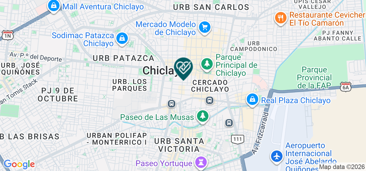 Mapa de Clinica Union SAC.
