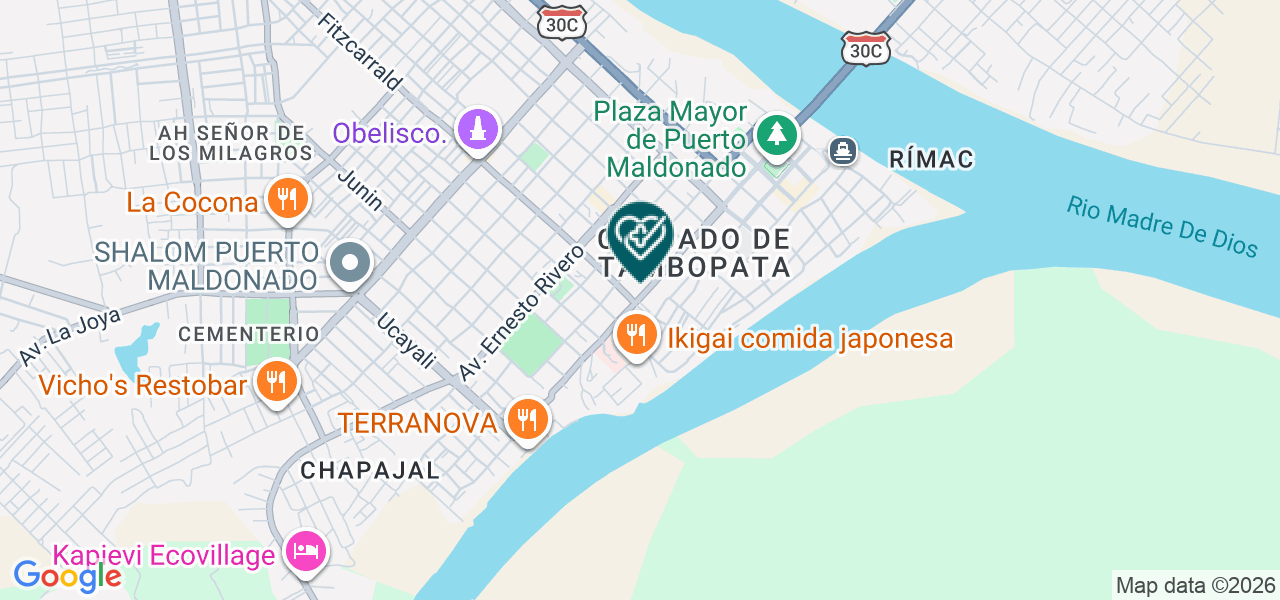 Mapa de Centro de Rayos X Señor de Huanca