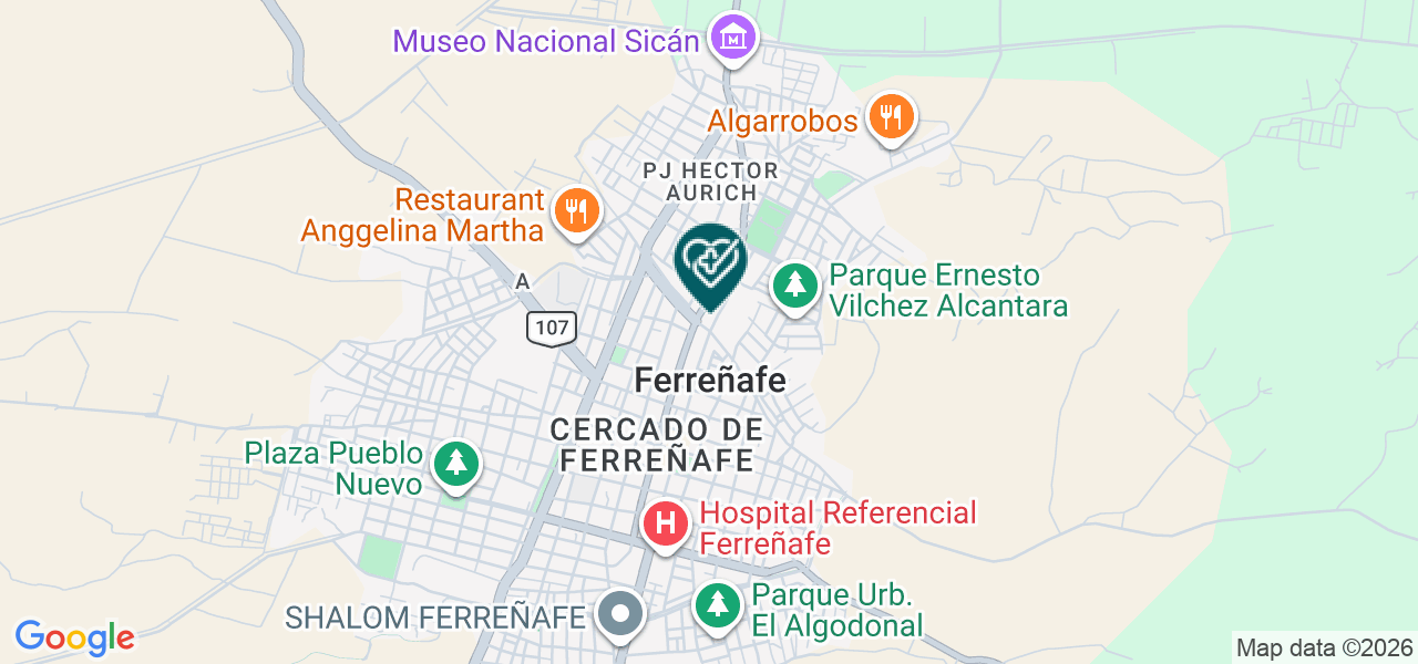 Mapa de Centro Medico Teresa de Calcuta