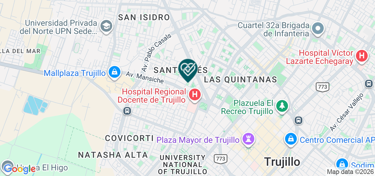 Mapa de Clinica Dental Santa Ines