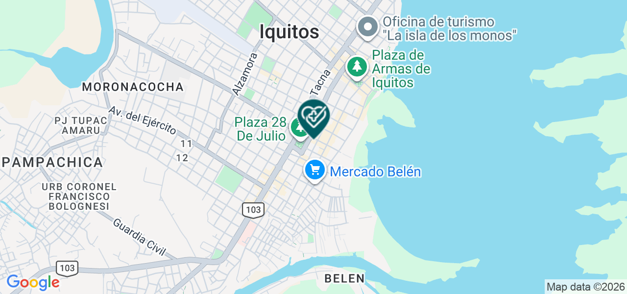 Mapa de Policlinico de la Cruz S.A.C.