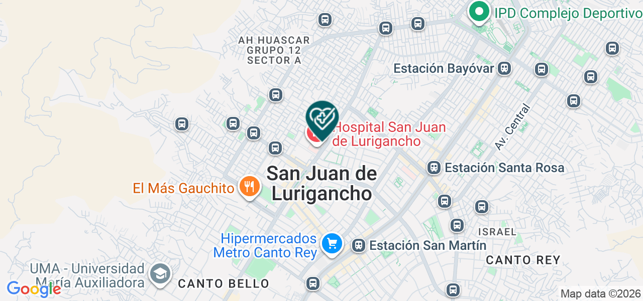 Mapa de Consultorio Medico San Elias