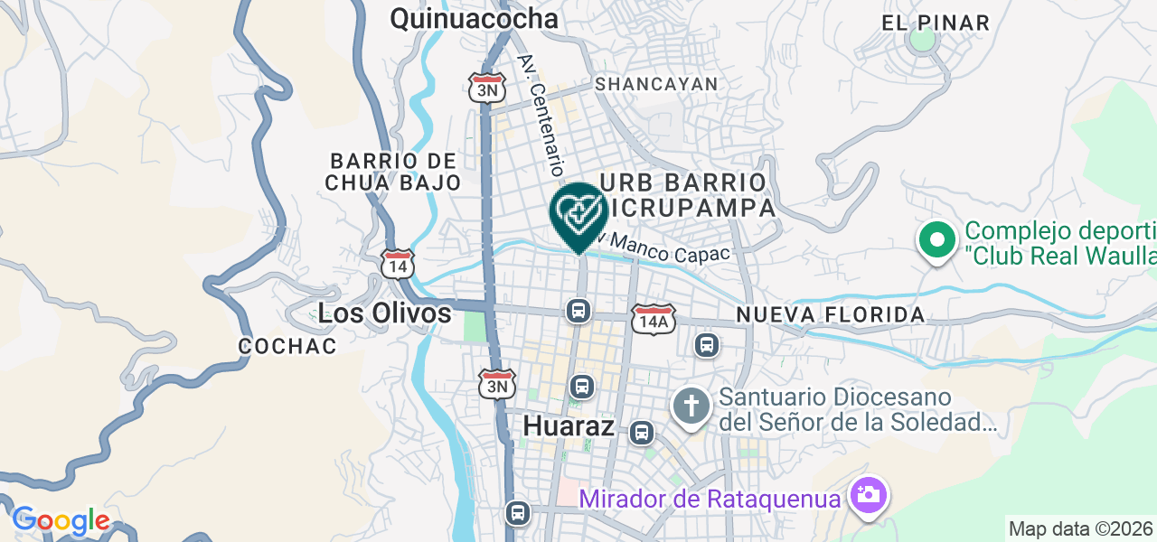 Mapa de Laboratorio Clínico Señor de la Soledad