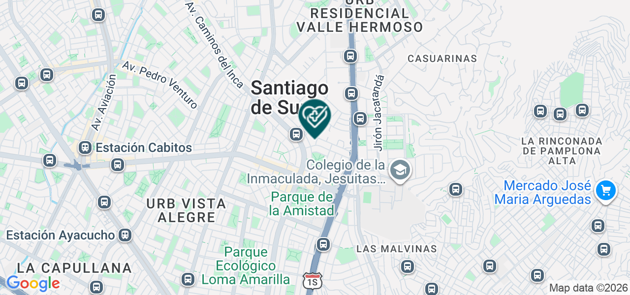 Mapa de Centro Odontologico Americano-las Gardenias