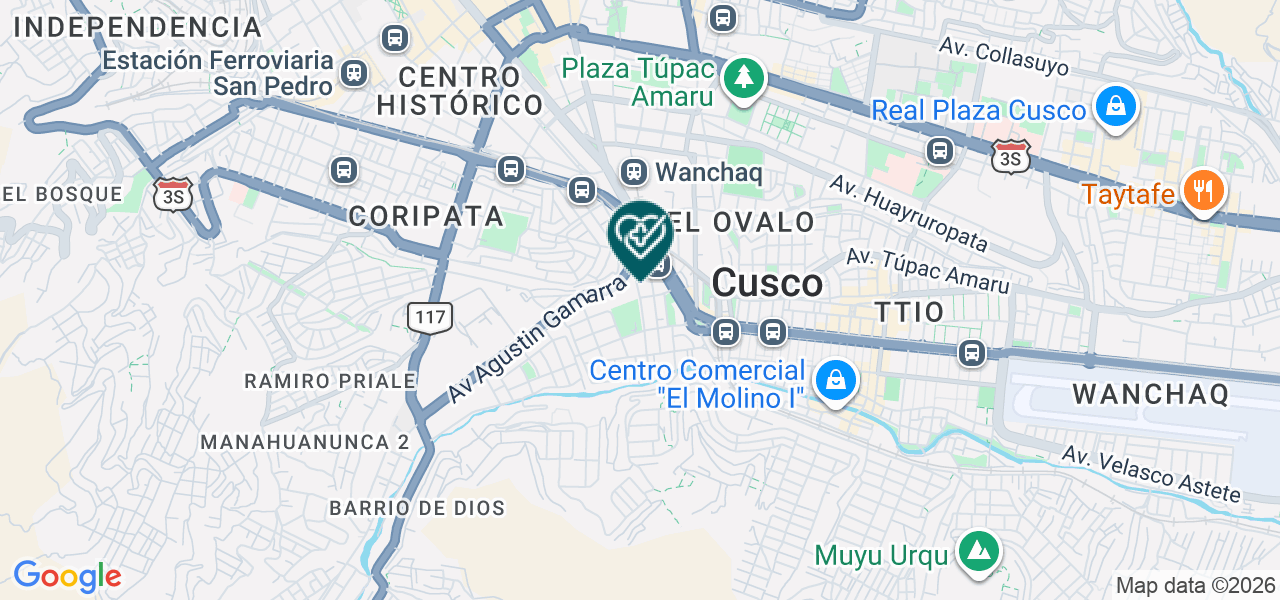 Mapa de Corporacion Jose Prado Cusco