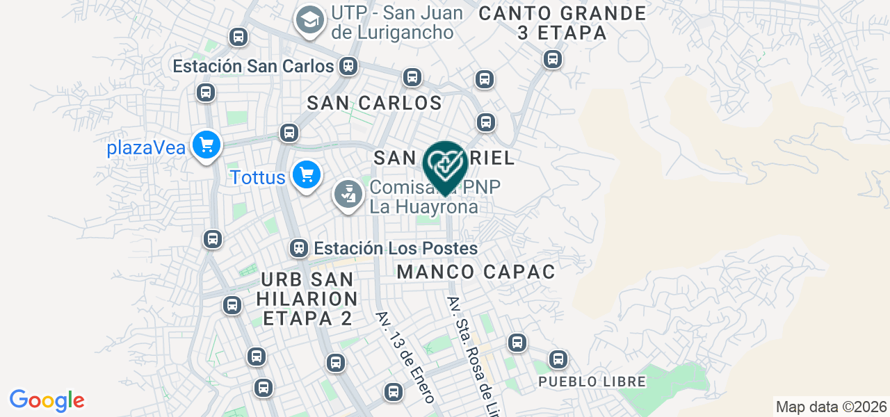 Mapa de Dental Sonrisas