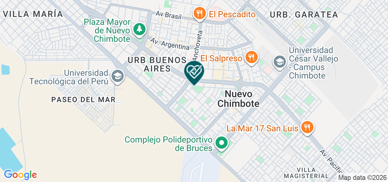 Mapa de Centro de Hemodalisis Tumbes S.A.C.