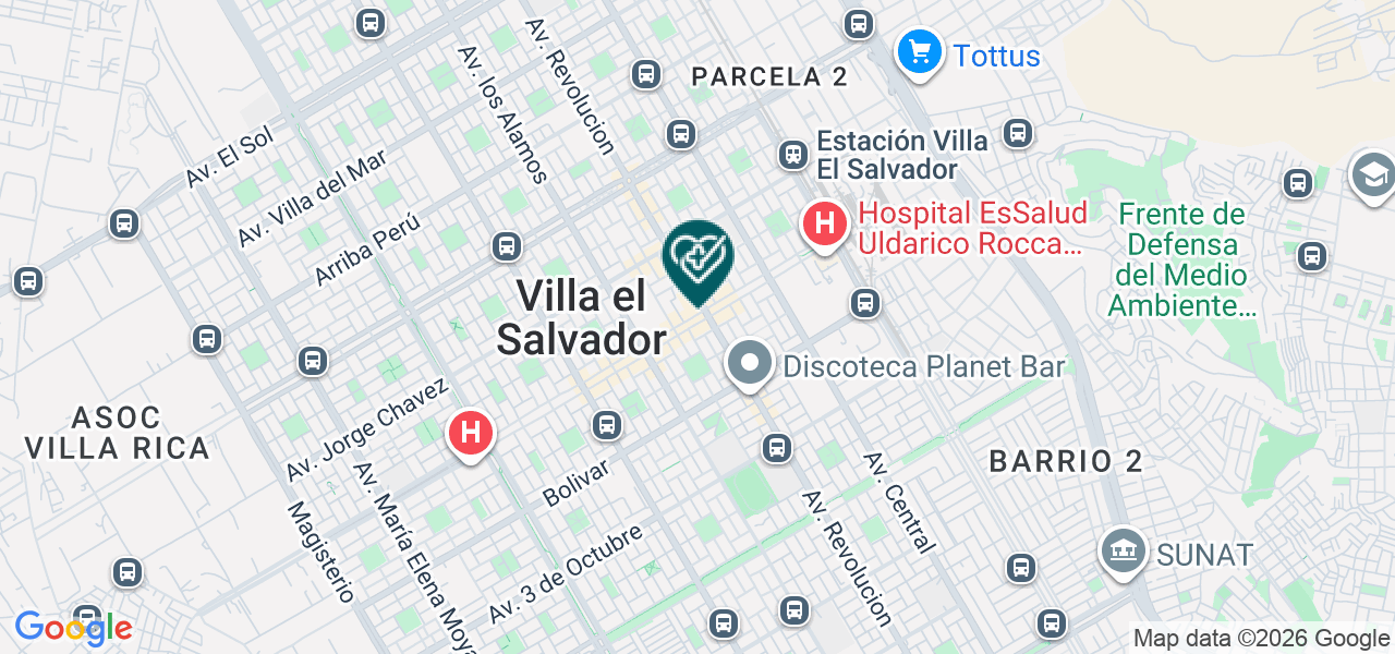 Mapa de Servicio Especializado de Diagnostico "paolsa