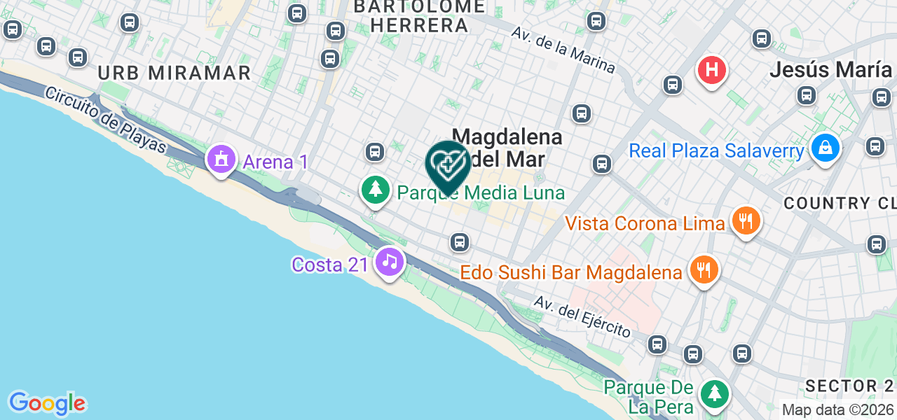 Mapa de Consultorios Robcua E.I.R.L.
