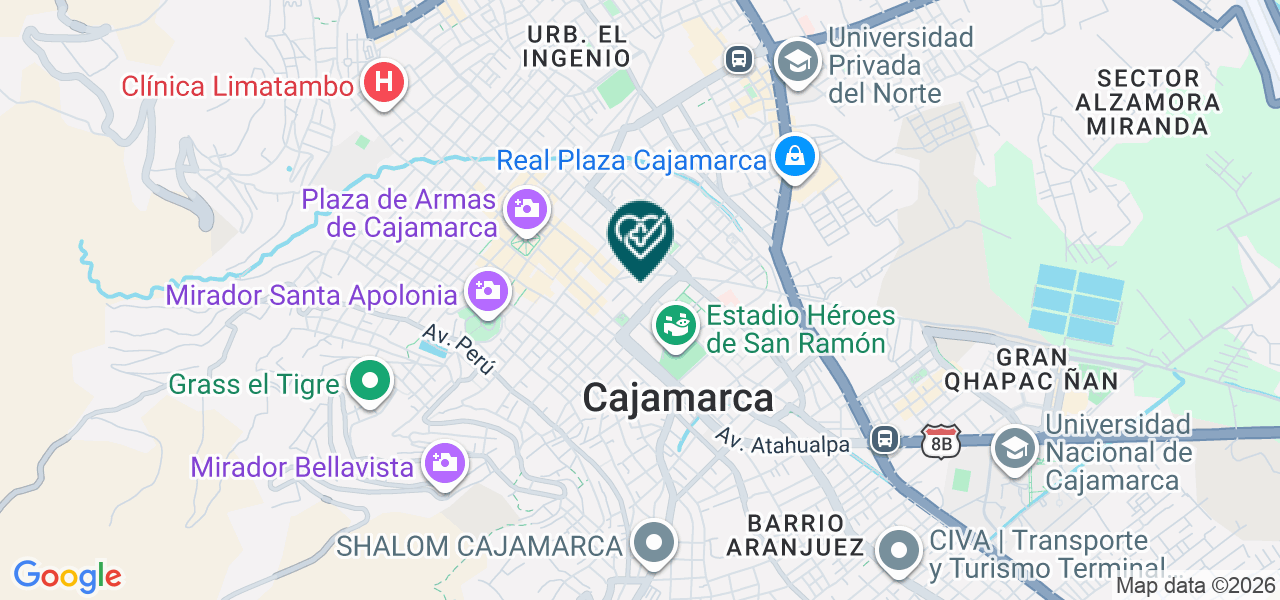 Mapa de Consultorio Medico Geriatrico