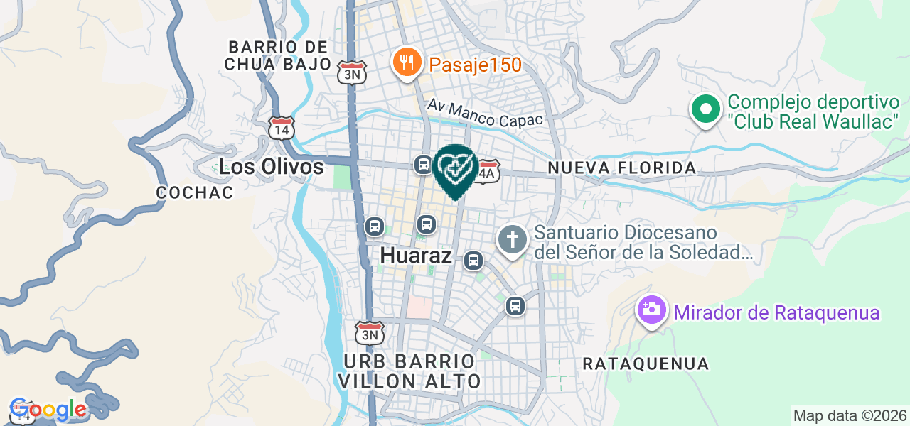 Mapa de Centro Médico Ocupacional San Juan