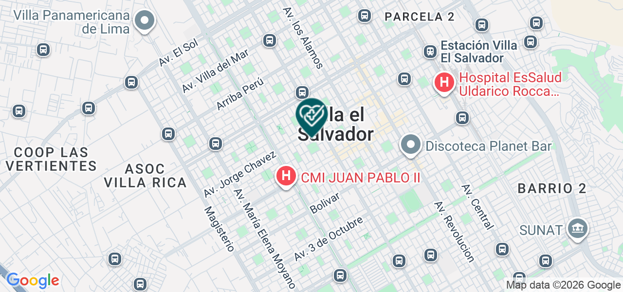 Mapa de Consultorio el Niño Feliz del Sur