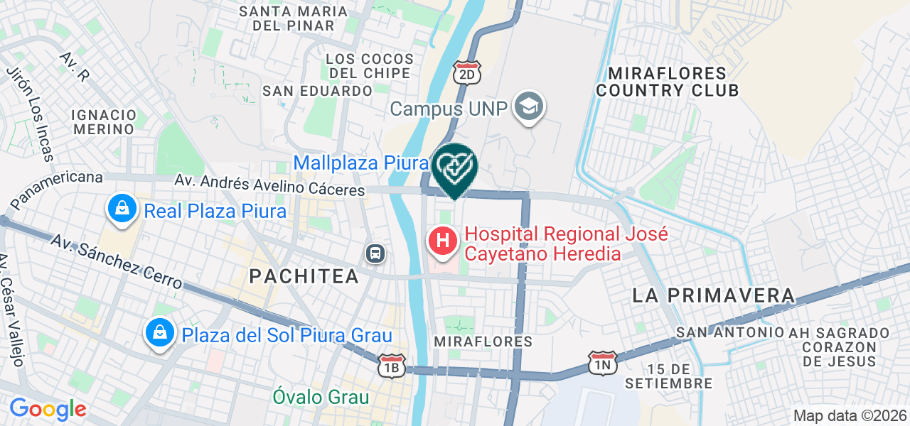 Mapa de Centro Medico Ocupacional & Asistencial Piura S.A.C.