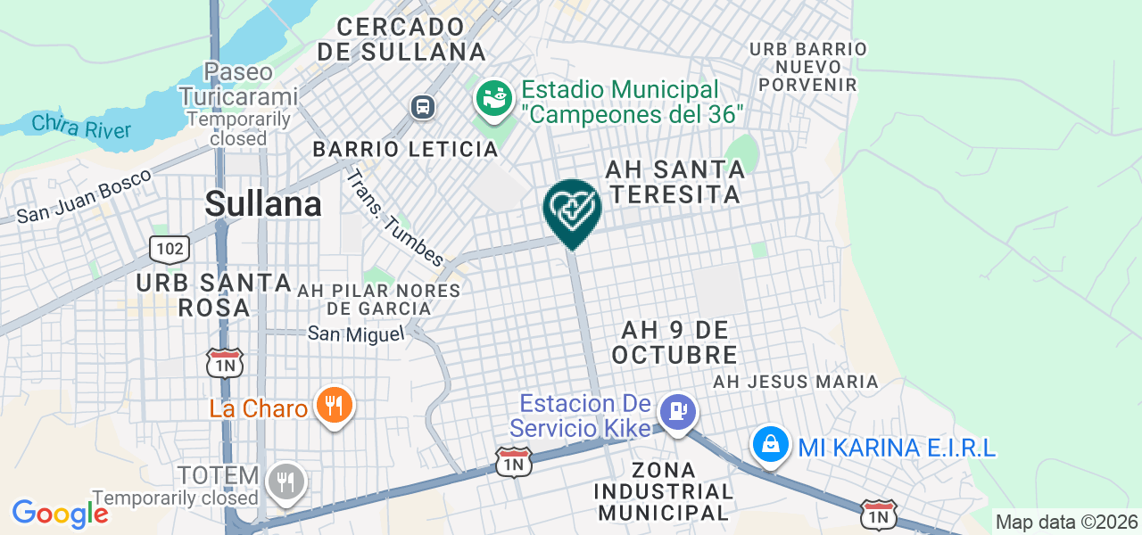 Mapa de Laboratorio Clinico Cimelab