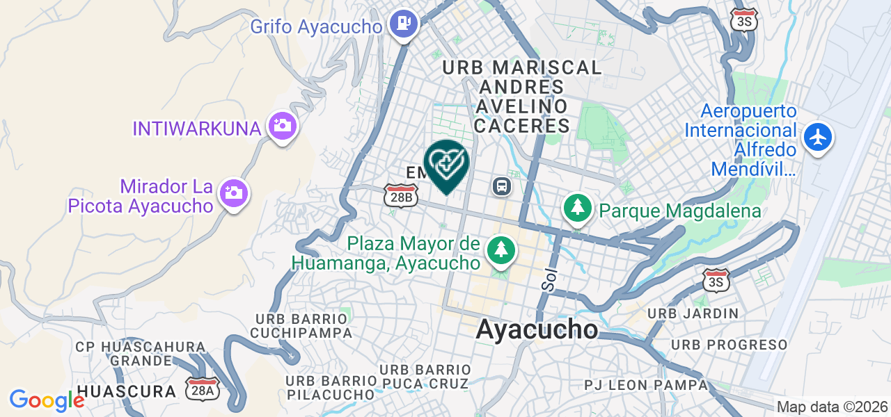 Mapa de Consultorio Obstetrico Intimas San Miguel
