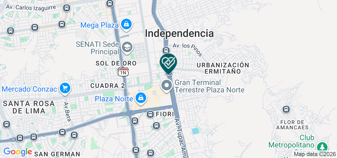 Mapa de Santé del Norte