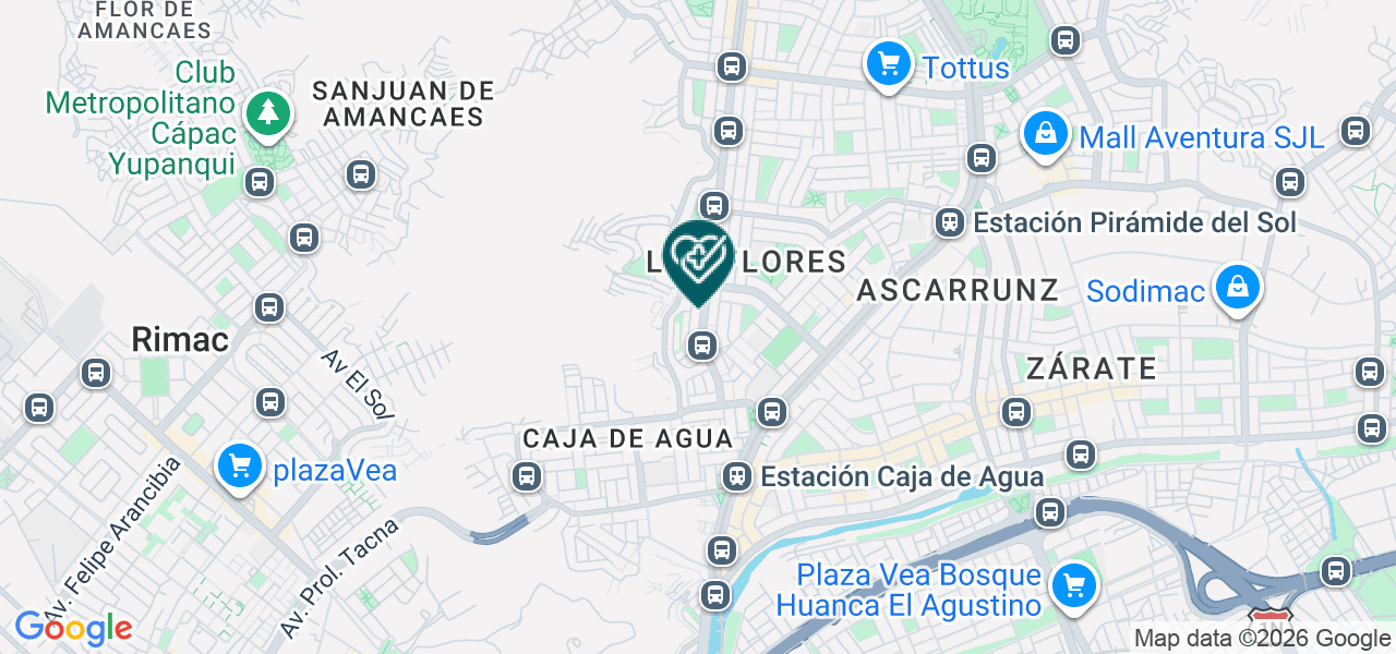 Mapa de Centro Médico Particular Zena