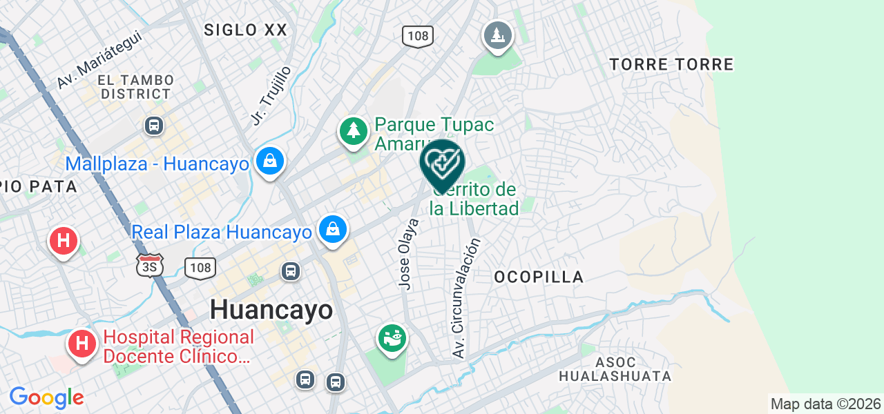 Mapa de Centro de Vacunacion Internacional Oncobiomol