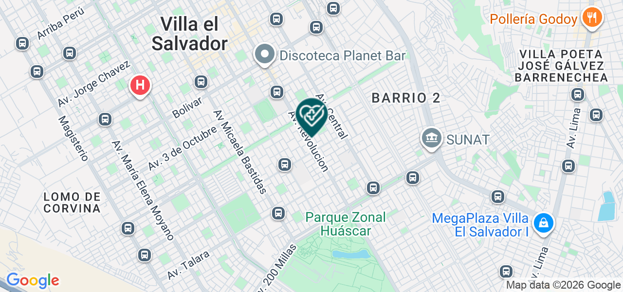 Mapa de Dra. Blanca Escorza - Consultorio Odontológico