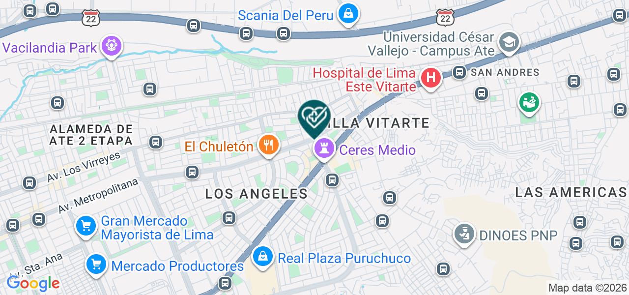 Mapa de Renacer Medical