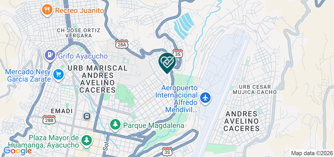 Mapa de Consultorio de Salud Basica "la Economica
