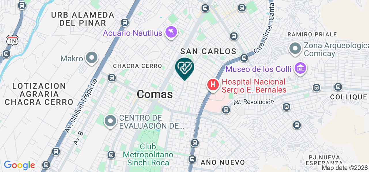 Mapa de Warmi Care Consultorios