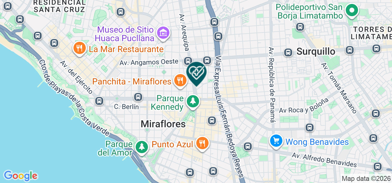 Mapa de Policlínico Miraflores Barcelona Salud