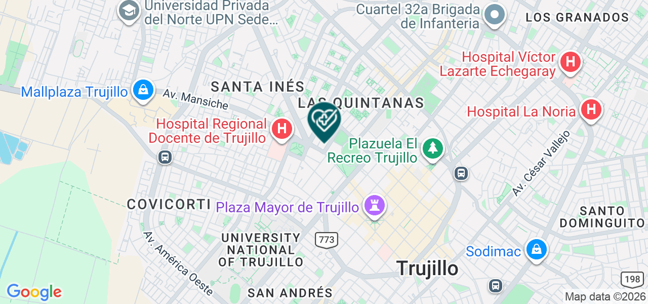Mapa de Medlab Miembro del Grupo Synlab