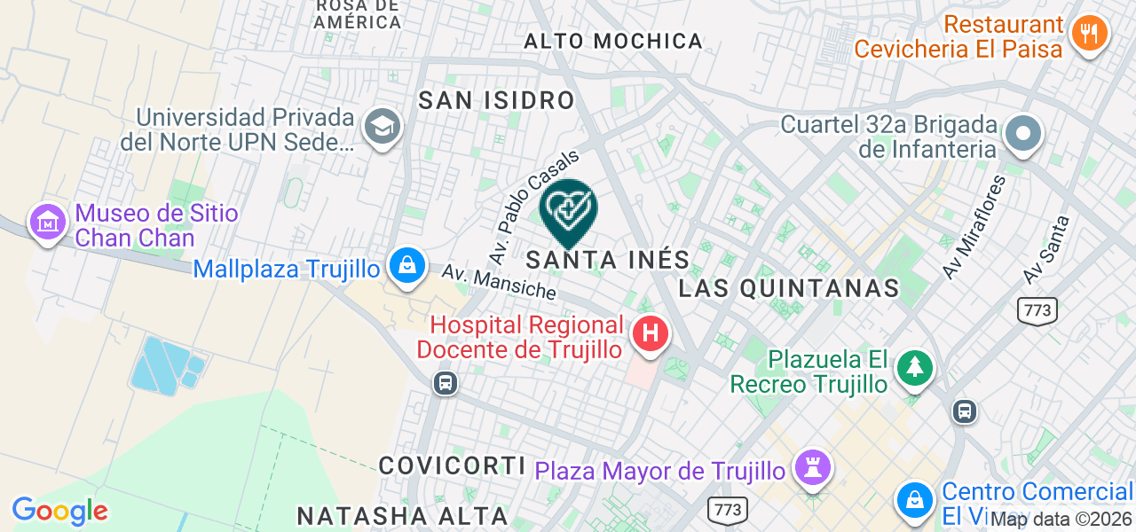 Mapa de Wjunior Central de Esterilización