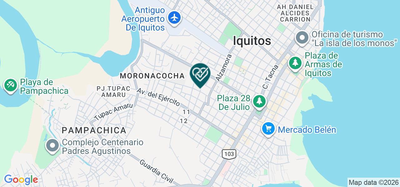 Mapa de Centro Medico "parroquia San Martín de Porres
