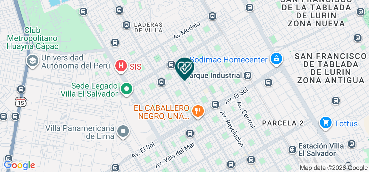 Mapa de Consultorio Odontologico Mía Sonrisa