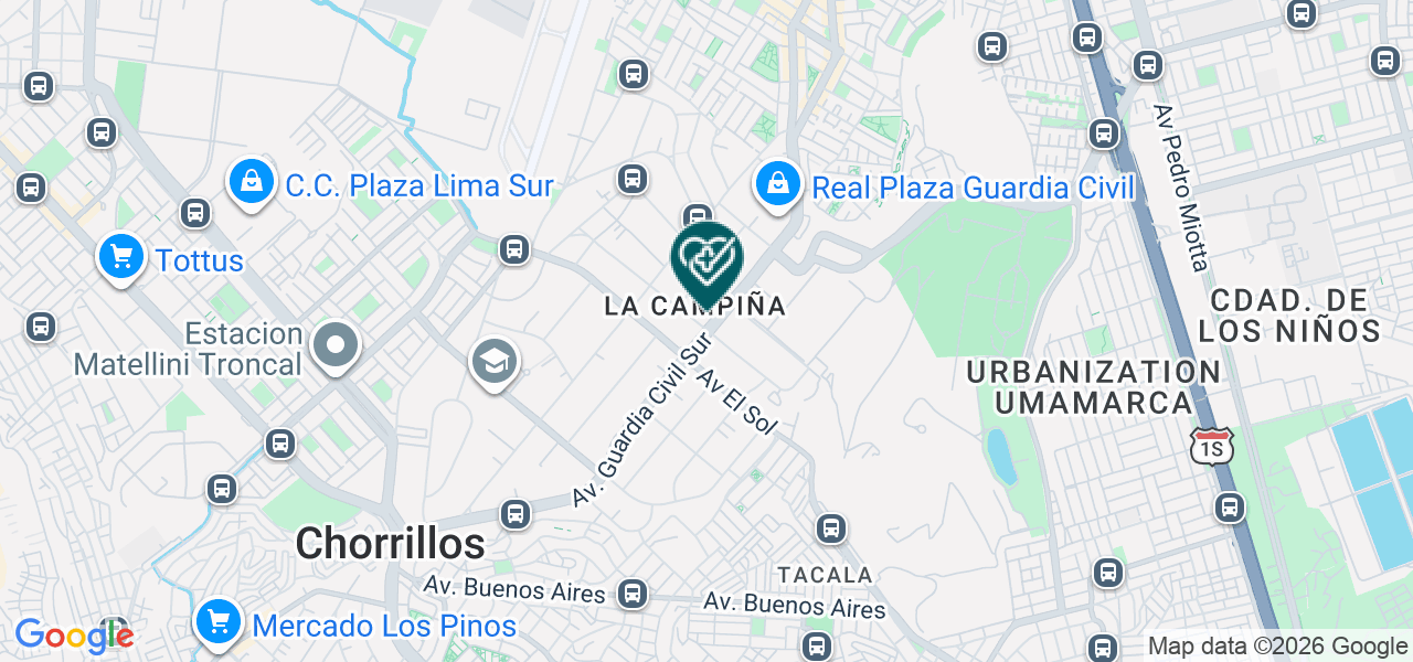 Mapa de Salud Especializada Rodriguez