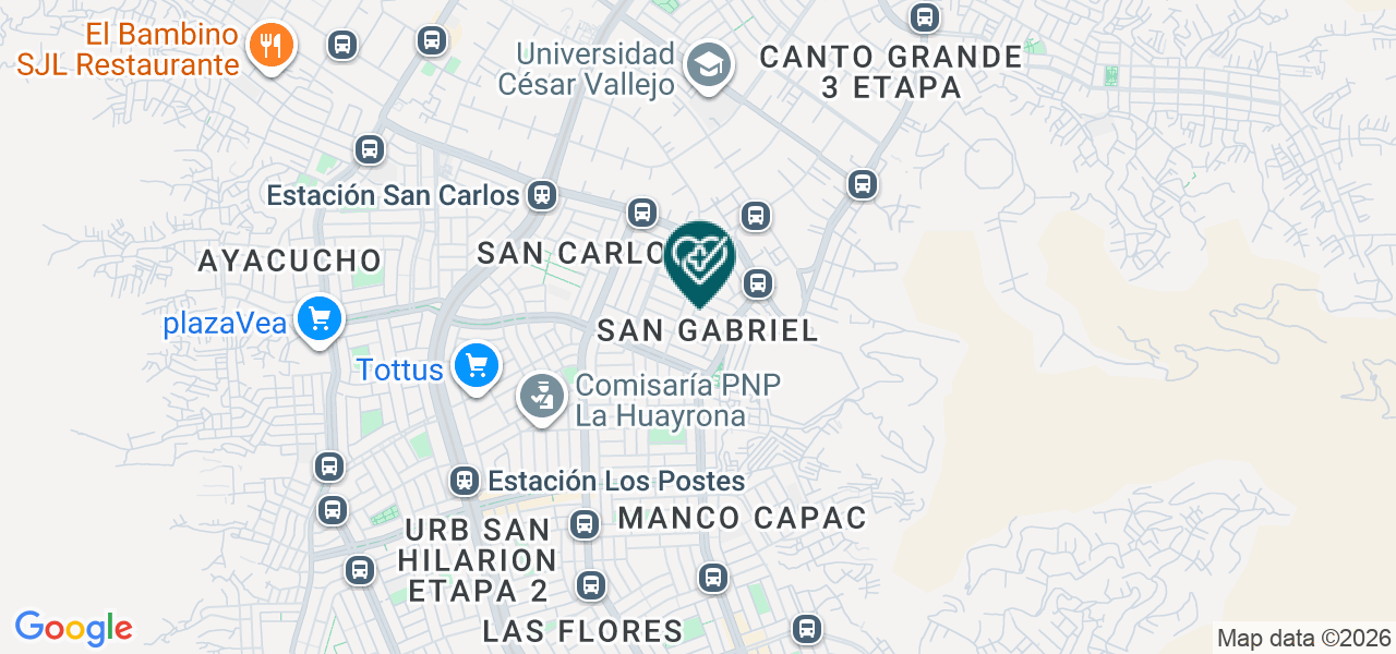 Mapa de Consultorios Medicos Total Salud