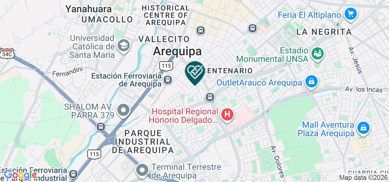 Mapa de Consultorio de Apoyo Medico los Olivos E.I.R.L.