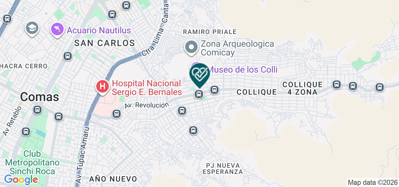 Mapa de Consultorio Obstetrico Amor de Madre