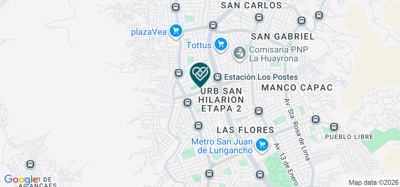 Mapa de Policlinico el Sol