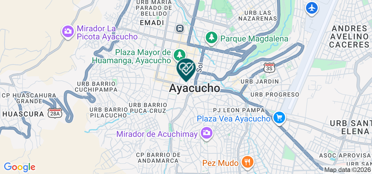 Mapa de Centro Medico Paz y Bien