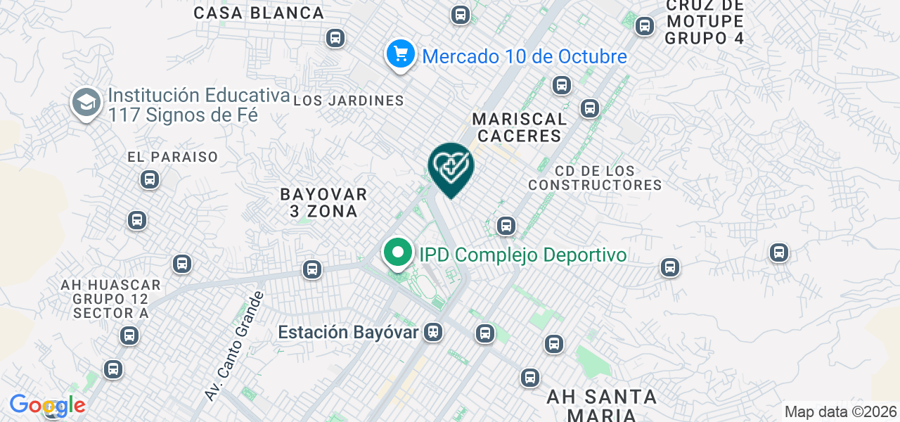 Mapa de Consultorio Odontológico Dra. Mirella Pure