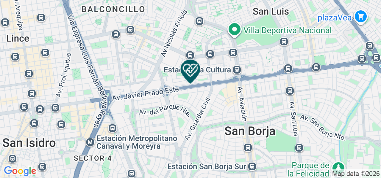 Mapa de Medvida Salud Ocupacional